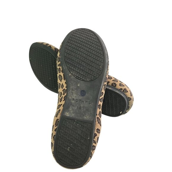 Rothy's The Loafer Mocha Spot Leopard Print Loafers Size 8 - Picture 5 of 8